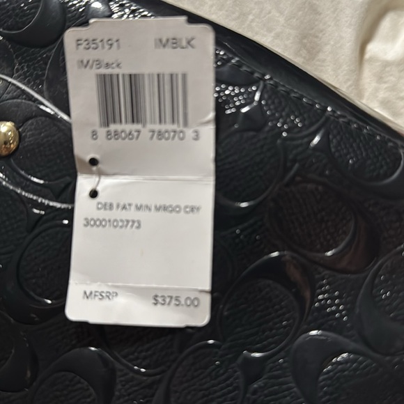 Brand New Shiny Black Coach Purse - Picture 10 of 13